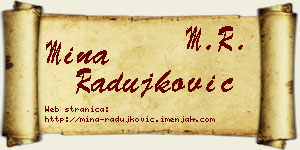 Mina Radujković vizit kartica